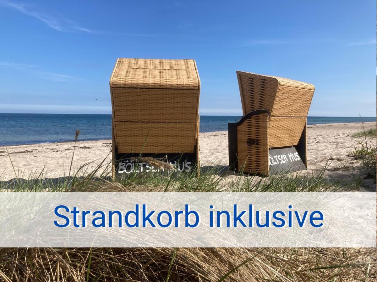 Boeltser Hus Ferienwohnungen Mit Strandkorb Und Kamin 10 Gehminuten Zum Kurtaxefreien Sandstrand Kraksdorf Exterior photo